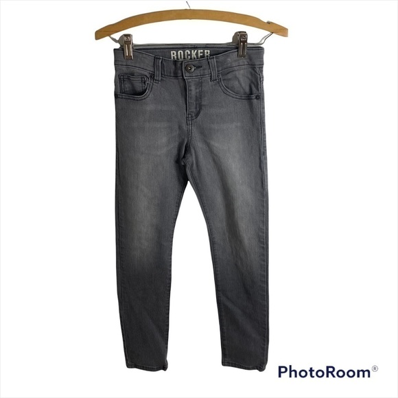 Crazy 8 Slim Rocker Jeans Sz 10 Kids Denim Gray - Picture 1 of 6